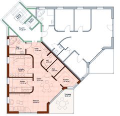 Grundriss Passivhaus Mehrfamilienhaus